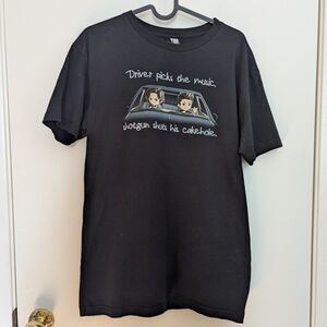 Tee Turtle Supernatural Driver Picks Music Shotgun Shuts His Cakehole Black Tee